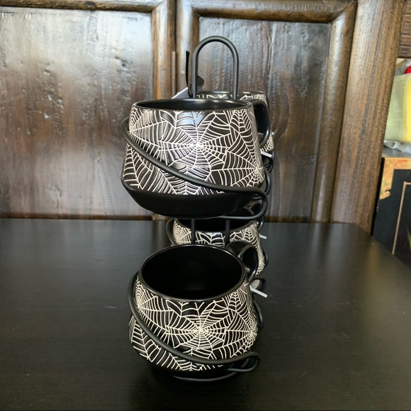 Spider Webs Halloween Mug Stack with Stand - Coco & Lola - Picture 11 of 15